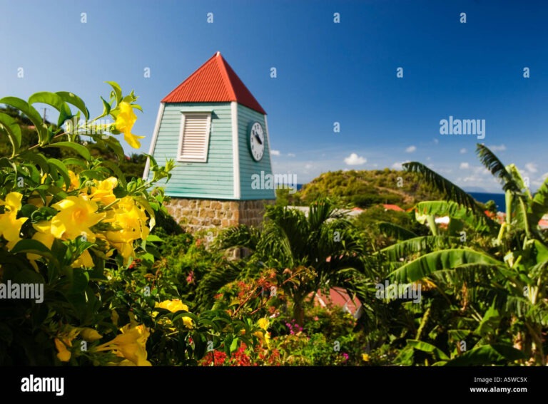 “Time Stands Still: Unveiling the History and Beauty of St. Barts’ Iconic Swedish Clock Tower”