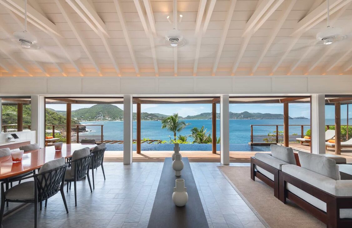 Christopher Hotel St. Barth oceanfront infinity pool and sunset