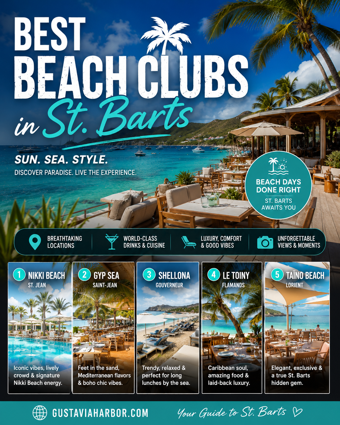 Best Beach Clubs in St Barts 2026: Ranked by Vibe Best Beach Clubs in St Barts 2026: Ranked by Vibe